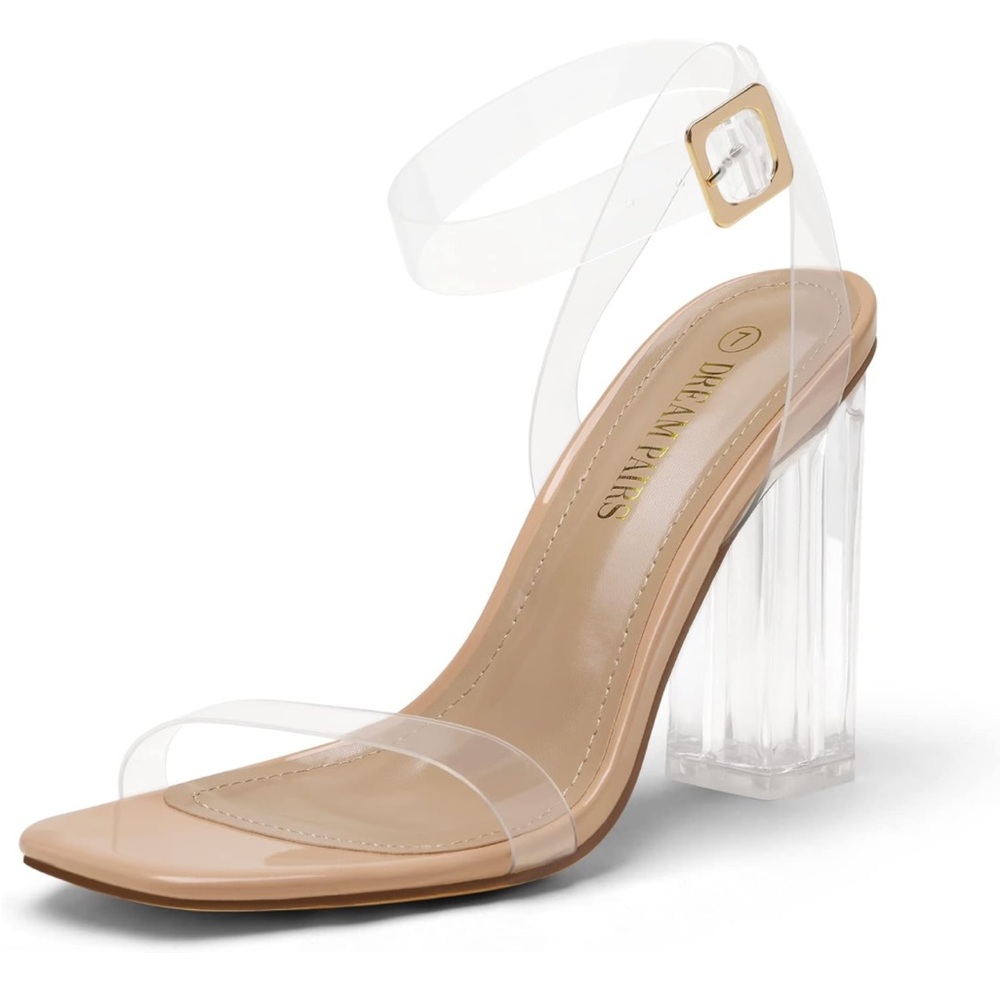 Women’s Chunky Clear High Heels